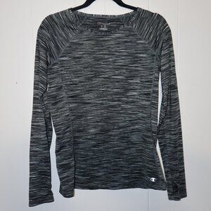 Champion Performance Long Sleeve Athletic Top – Gray (Women’s M)